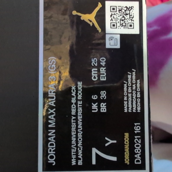 Jordan Athletic Shoes in Black, White, and Red - Picture 7 of 7